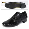 Zapatos de danza moderna para hombre, zapatos de práctica de cuero de microfibra con patrón de piedra, zapatos de baile latino para adulto, zapatos de baile cuadrado, zapatos de práctica