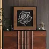 Arte de parede de sala de estar vintage estilo francês, pintura de armário de entrada com borboleta e floral, pintura decorativa retro de alta qualidade para sala de jantar e quarto