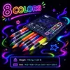 Bolígrafo de tatuaje de pintura corporal que brilla en la oscuridad, superventas de Temu, para fiestas navideñas y ambiente de bar, marcador de maquillaje facial
