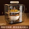 Cubierta Transpirable de Plástico Transparente para Verduras de Verano, Lujo Ligero, Extraíble, Antideslizante, a Prueba de Polvo, Caja de Almacenamiento para Mesa de Cocina y Comedor, Anti-mosquitos y Moscas