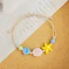 Jingdezhen Nuevo Versátil Dulce Uso Diario Pulseras de Cerámica con Cuentas Estilo Juvenil Serie Oceánica Pulseras con Cuentas Pulseras al por Mayor