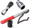 Herramienta para quitar el volante de bicicleta, llave de cadena, herramienta para fijar la mosca de la tarjeta, herramienta para quitar la mosca de la tarjeta del juego de cuencos