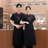 Roupa de Trabalho de Chef Manga Curta Verão Respirável Masculina e Feminina Manga Longa Restaurante Hotel Cozinha dos Fundos Restaurante Cantina Roupas