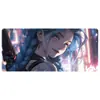 Alfombrilla de Ratón Grande Estilo Anime para E-Sports Borde Engrosado Antideslizante Pad para Escritorio de Gaming Pad para Teclado Portátil