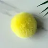 Bola de Pelo de Coelho Rex 7-8cm Bola de Pelo Colorida Pingente Acessórios para Chapéu de Pelo Pingente de Chaveiro Acessórios DIY