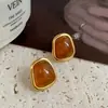 Aretes de Perla Geométricos Franceses, Nuevo Diseño de Nicho de Moda, Aretes de Alta Gama, Retro, Aretes Simples y Versátiles