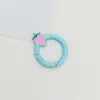 Llavero de Hebilla Redonda de Fresa Color Caramelo Accesorios de Joyería Hechos a Mano DIY Colgante para Mochila Teléfono Juguete