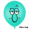 Globos Temáticos de Bob Esponja Transfronterizos Estrella Grande Sr. Sr. Cangrejo. Globos de Látex Boss de 12 pulgadas