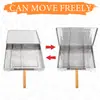 Novo Produto Amazon Pinças para Churrasco de Lazer ao Ar Livre em Aço Inoxidável Grelha Retangular para Churrasco Gaiola para Churrasco Pinças para Grelhar Peixe Grelha para Churrasco
