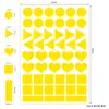 Amazon Pegatinas de Puntos de Colores Etiquetas Jardín de Infancia Coloridas Multiformes Etiquetas Selladoras en Blanco Autoadhesivas Creativas