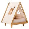 Tenda para Gatos para Todas as Estações, Semifechada para uma Sensação de Segurança, Ninho de Dormir de Gato de Verão, Tenda para Animais de Estimação, Removível e Lavável