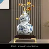 Ziqi Donglai Latão Cristal Cerâmica Cabaça Ornamentos de Alto Padrão Sala de Estar Gabinete de TV Corredor Decorações para inauguração de casa e abertura