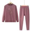 Ropa de abrigo para madres, ropa de otoño gruesa con forro polar para abuelas, ropa de mujer para personas mayores, conjunto de dos piezas de otoño e invierno para mujeres