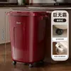 Cubo de basura para el hogar, contenedor de almacenamiento móvil de gran capacidad con ruedas para sala de estar, baño y inodoro, cesta de basura engrosada