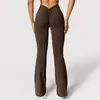 Pantalones de Yoga de Tiro Alto con Micro-Campana Sin Costuras para Mujer, Leggings Deportivos de Fitness, Levantamiento de Glúteos - Amazon Europeo y Americano