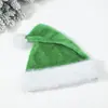 Sombrero de Navidad de peluche transfronterizo, sombrero de Navidad de bola grande ampliado y engrosado, sombreros de Navidad multicolores para adultos y niños