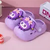 Nuevas y lindas pantuflas de conejo para niños de verano, de punta cerrada, transpirables, duraderas, estilo caricatura, cómodas para el hogar y uso exterior