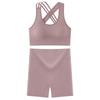 Novo Top Tomara que Caia Bandeau Grande em U com Tiras Cruzadas nas Costas e Bojos, Roupa Íntima Sem Costas, Sutiã Esportivo Sem Aro para Mulheres