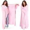 Manta de Manta con Mangas de Otoño/Invierno de Amazon para Dormitorio Hogar Espesa Cálida Manta de Franela Manta de Sofá Manta con Mangas Portátil Siesta