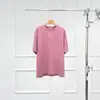 Warren Hailong Matthew26 Início da Primavera Nórdico Retrô Lavado Vintage Blusa Feminina Gola Redonda Manga Curta Camiseta
