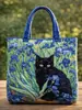 2026 Estação Independente Transfronteiriça Amazon Novo Bolsa de Mão Bolsa Tote com Estampa Digital Bolsa Tote Acolchoada da Moda