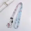Soporte para tarjetas Xiaoxin Maruko, cordón, juego de certificados para pareja, correa de muñeca, cadena de teléfono móvil de tela, cordón de teléfono móvil halter desplegable