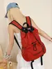 Versión Coreana de la Nueva Mochila con Cordón de Aspecto Elegante para Parejas, Mochila Sencilla para Acampar al Aire Libre, Viajes, Montañismo y Uso Diario
