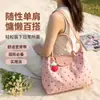 Bolsa tote feminina leve de alta qualidade, minimalista e com estampa de bolinhas rosa fresco, perfeita para o trajeto diário, uso cotidiano e estilo versátil, com grande capacidade e alça de ombro única