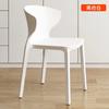 Silla de comedor moderna y sencilla, silla nórdica para el hogar, silla de esquina Cyber Celebrity, silla de ocio de plástico, taburete con respaldo grueso para adultos.