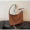 Bolso de Cuero Gamuzado Transfronterizo para Mujer, Gran Capacidad, Nuevo Bolso de Hombro Cruzado Vintage Otoño e Invierno 2026, Bolso Tipo Dumpling para Viajes