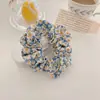 Goma para el pelo pequeña floral estilo casa de campo, Diadema a cuadros retro francesa, Accesorio para el pelo Brandy