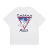 Casa Casablanca Camiseta Casual de Manga Corta Versión Correcta ins Marca de Nicho Trendy Europea y Americana High Street Algodón Puro