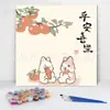 20*20 Pintura al Óleo Digital de Dibujos Animados de Anime Pintura Decorativa DIY para Colorear Hecha a Mano para Niños Stock Listo Pintura al Óleo Digital al por Mayor