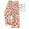 Pantalones de Pijama de Algodón Seda para Mujer Verano Delgados Estampados de Dibujos Animados Sueltos de Pierna Ancha para Mujeres Embarazadas Usar Talla Grande Pantalones Casuales para el Hogar