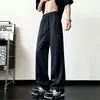 Pantalones bordados coloridos de secado rápido para hombre, pantalones casuales finos de verano estilo americano con corte diagonal, pantalones de exterior de pierna ancha acampanados de moda