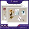 Decoração de parede de linho personalizada para Amazon, painel de fotos, pequeno quadro de avisos, painel de exibição dupla face transfronteiriço