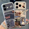 Funda de Teléfono Retro de Mezclilla Compatible con iPhone 16 Pro Max Funda para Teléfono Apple 17 Galvanizada Funda Blanda Instantánea Protección