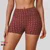Shorts de Ciclismo ao Ar Livre com Estampa de Bolinhas Transfronteiriços Apertados Europeu e Americano Mais Vendidos Fitness Yoga Cintura Alta Amassado Levanta Bumbum Shorts