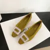 Mocasines de Terciopelo Cuadrados con Hebilla de Pedrería, Punta Cuadrada, Elevadores de Altura, Estilo Coreano Otoño 2026, Zapatos Elegantes Nuevos para Abuela, Superficie Suave, Zapatos Náuticos