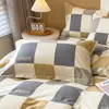 Funda de almohada simple de algodón para otoño e invierno, acolchada, lijada, funda individual para almohada 48*74 cm, funda de almohada de algodón un par