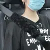 Personalización de Fábrica Almohadilla de Hombro de Seguridad para Coche Patrón de Rosa Cepillado Uso en Coche Suave Anti-Asfixia Cubierta Protectora Otoño e Invierno Protección de Hombro