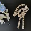 Bufanda Larga Estrecha de Encaje Blanco para Mujer, Nuevo Estilo Primavera Temprana, Diadema de Gama Alta, Cinturón, Corbata de Cuello, Accesorio de Protección para el Cuello