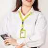 Cordón de Plástico UV con Clip Retráctil, Porta Credencial, Insignia de Trabajo, Porta Tarjeta de Autobús, Porta Tarjeta de Identificación, Porta Tarjeta de Campus, Porta Tarjeta de Fan