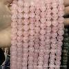 5A Quartzo Rosa Natural Contas Soltas Contas Soltas de Cristal Natural Contas Redondas Semi-Acabadas Artesanais DIY Acessórios para Joias Atacado