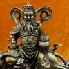 Ornaments de Latão de Zhao Gongming Deus da Riqueza Wu Montado em Tigre Marechal Zhao Estátuas de Bronze Grandes Decorações para Casa Sala de Estar Escritório