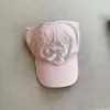 Sombrero de Sol Delgado de Secado Rápido de Verano para Padres e Hijos con Abertura para Cola de Caballo, Protección UV, Sombrero de Sol Dulce y Lindo para Mujeres