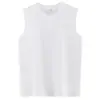 Camiseta sem Mangas Personalizada Colete 100% Algodão Personalizado Masculino Solta Respirável Simples Casual Camiseta sem Mangas Camiseta Esportiva