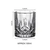Vaso de Licor Grueso Tallado Retro 0.1kg Set de Vasos para Licor Vaso Pequeño para Cerveza Comercial Doméstico Vaso Pequeño para Vino