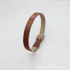Pulseira de Couro Sintético 8mm Pulseira de Couro PU Pulseira de Personalidade DIY Acessórios de Joias Vestíveis Letra Gotejamento de Óleo