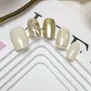 Set de 10 Piezas de Uñas Postizas Hechas a Mano, Pegatinas para Uñas de Nuevo Estilo, Uñas Portátiles con Relieve de Lujo Ligero, Uñas Cortas